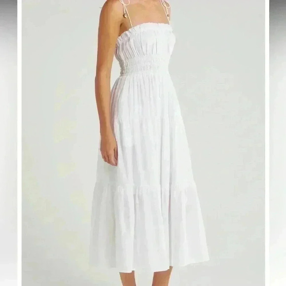 ELAN Smocked Cover-Up Midi Dress - Picture 2 of 7